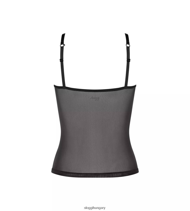 nappaliruha | HU sloggi nők puha adaptációs felső spagetti pántokkal fekete J8248B289