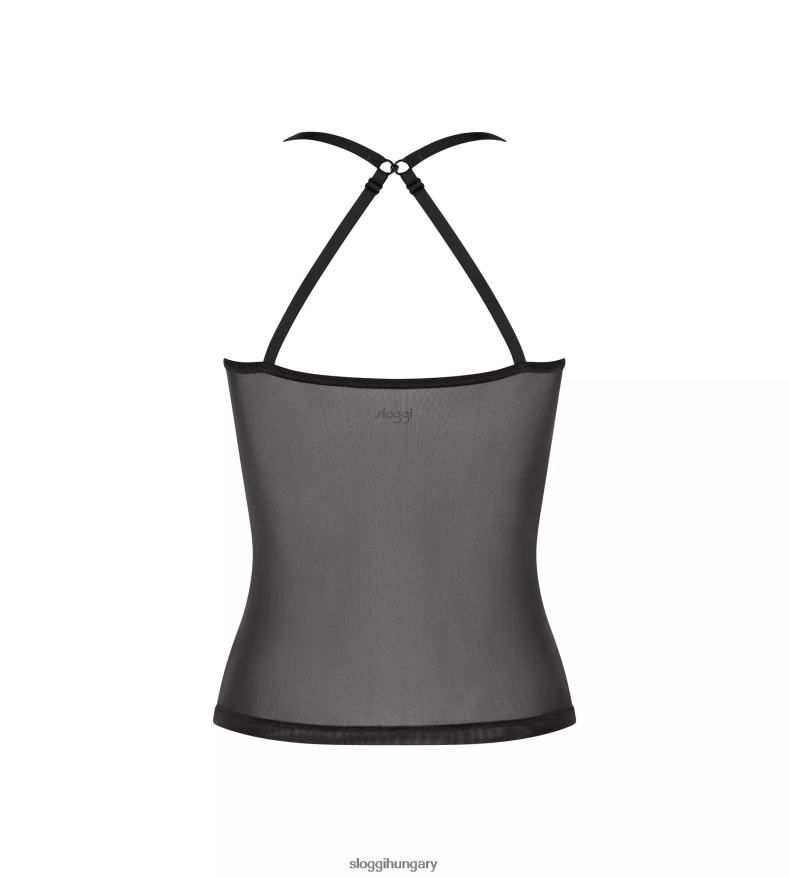 nappaliruha | HU sloggi nők puha adaptációs felső spagetti pántokkal fekete J8248B289